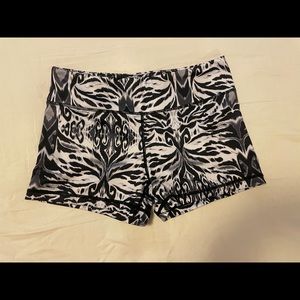 Black and White Workout Shorts